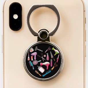Hairdresser Hairstylist Tool Heart Phone Ring Stand