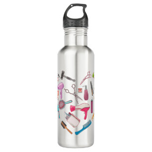 Hairdresser Hairstylist Tool Heart Stainless Steel Water Bottle