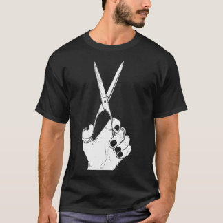 HairDresser Hand Scissor Beautician Cool Hair T-Shirt