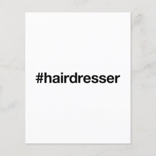 HAIRDRESSER Hashtag Flyer