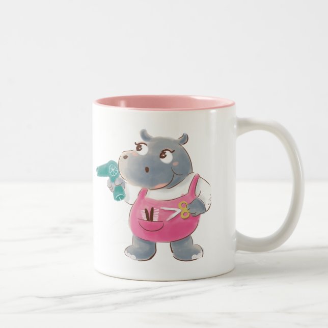 Hairdresser Hippo Mug (Right)