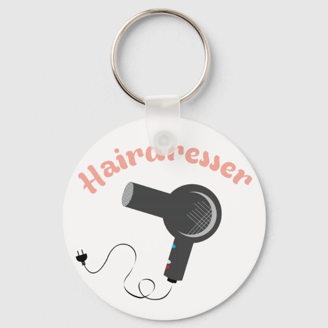 Hairdresser Keychain (Front)