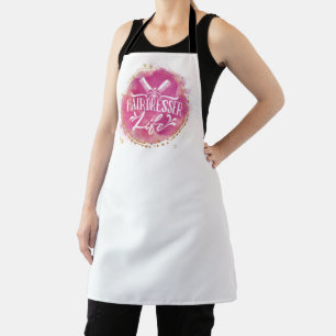 Hairdresser Life Beautician Hair Stylist Salon Apron