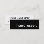 hairdresser. mini business card (Front/Back)