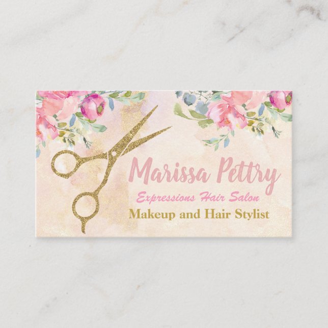 Hairdresser Modern hair stylist appointment Card (Front)