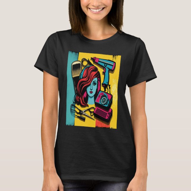 Hairdresser Mom Pop Hair Stylist Mom  2 T-Shirt (Front)