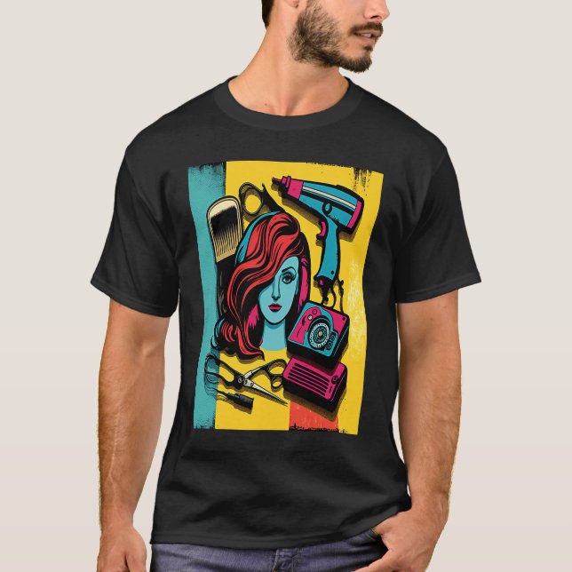 Hairdresser Mom Pop Hair Stylist Mom  2 T-Shirt (Front)