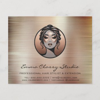 Hairdresser Nail Price List Rose Lash Brow Makeup  Flyer by luxury_luxury at Zazzle