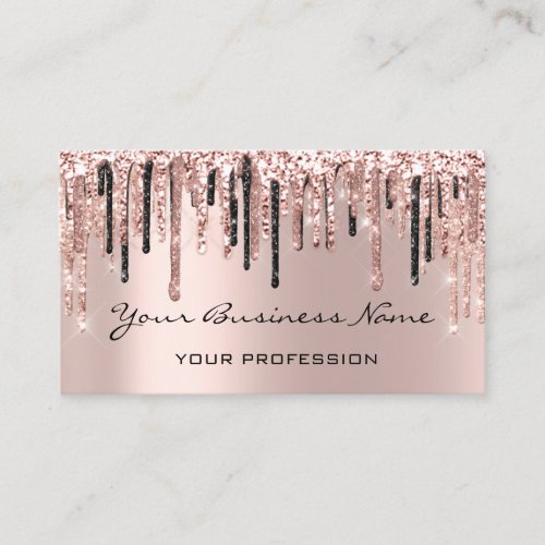 Hairdresser Nails Makeup Eyelash Rose VIP Business Card