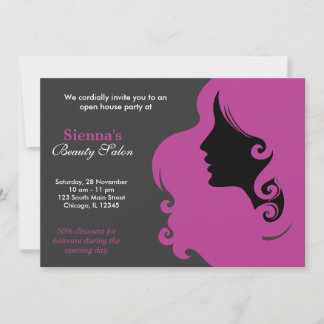 Hairdresser (Plum) Invitation