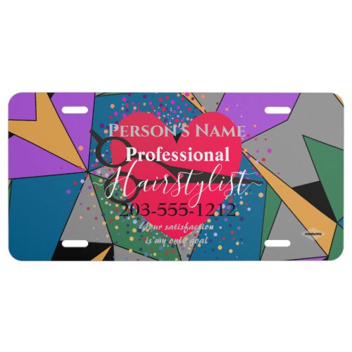 Hairdresser Promo License Plate HAMbyWG