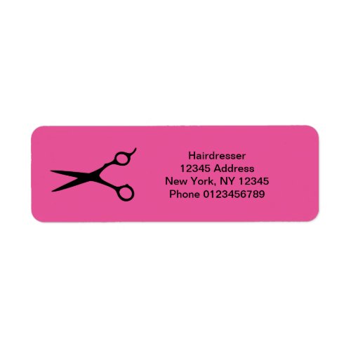 Hairdresser return address labels for hairstylist