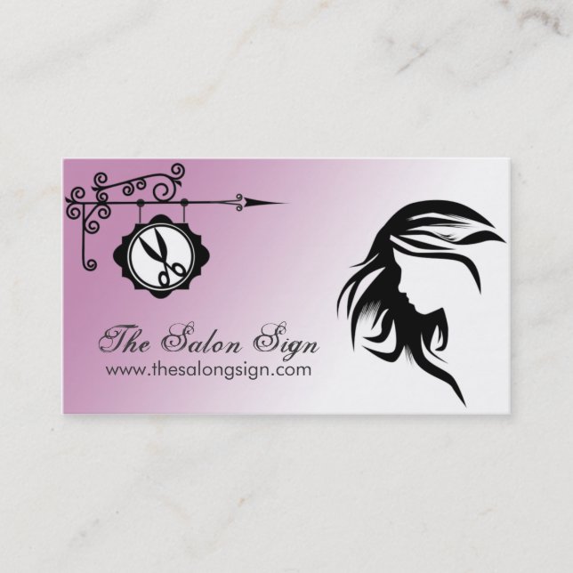 Hairdresser Salon Business Card (Front)