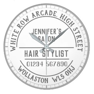Hairdresser Salon Wall Clock
