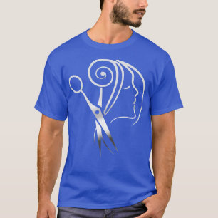 Hairdresser Saloon Barber Shop Logo T-Shirt