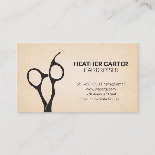 Hairdresser Scissors Appointment Card