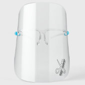 Hairdresser Scissors Comb Face Shield (Front)