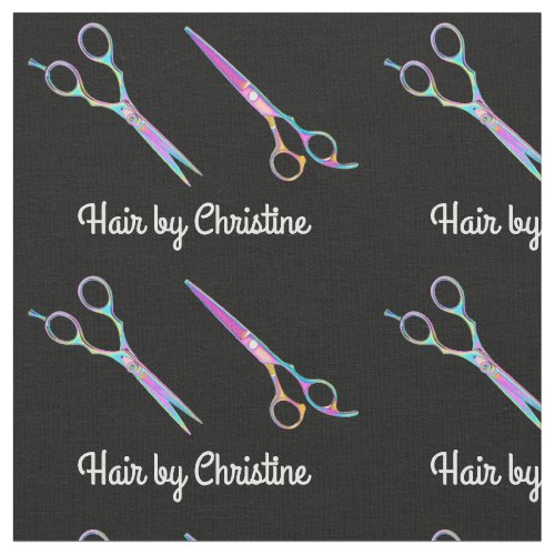 hairdresser scissors fabric