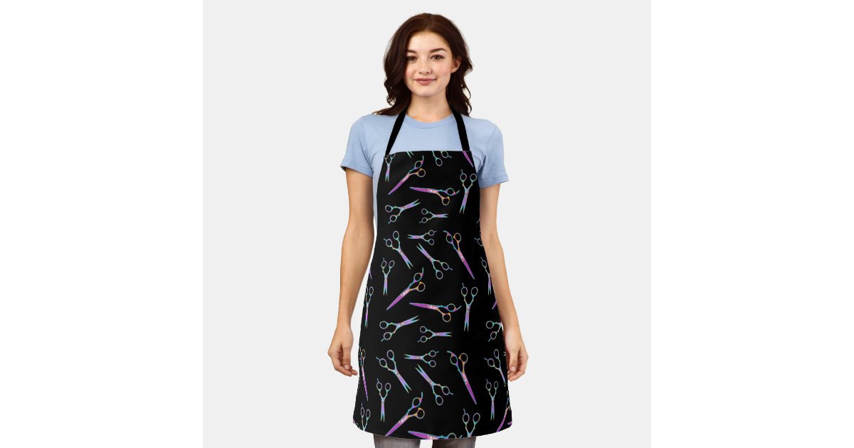 Scissors Apron hairdresser scissors pattern apron | Zazzle