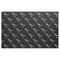 Hairdresser scissors pattern hair stylist fabric