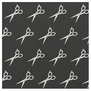 Hairdresser scissors pattern hair stylist fabric