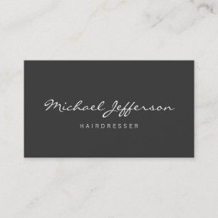 Hairdresser Script Professional Business Card