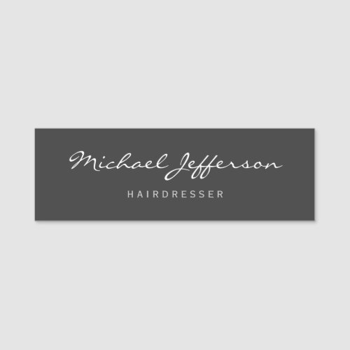 Hairdresser Script Professional Business Card Name Tag