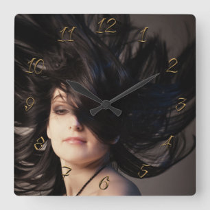 Hairdresser Square Wall Clock