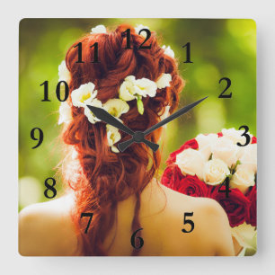 Hairdresser  square wall clock