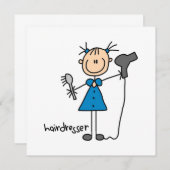 Hairdresser Stick Figure (Front/Back)