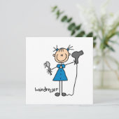 Hairdresser Stick Figure (Standing Front)