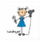 Hairdresser Stick Figure
