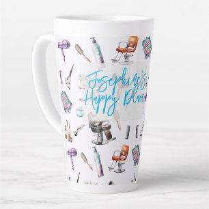 Hairdresser Stylist Hair Salon Personalized Latte Mug