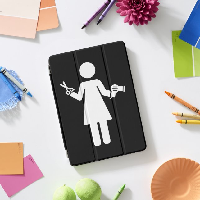 Hairdresser Symbol iPad Pro Cover (Desk)