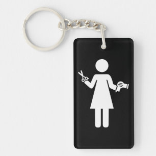 Hairdresser Symbol Keychain