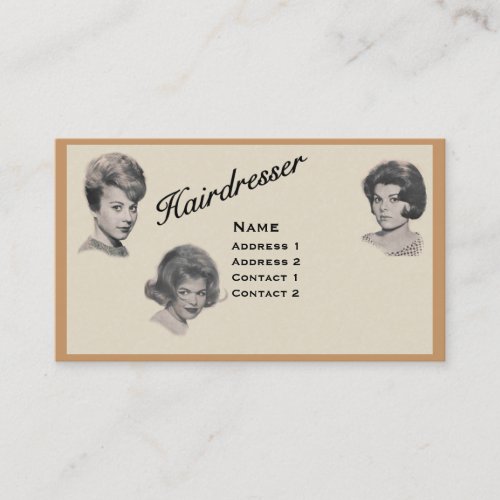 HAIRDRESSER - VERY PROFESSIONAL PROFILE CARD 3 BUSINESS CARD