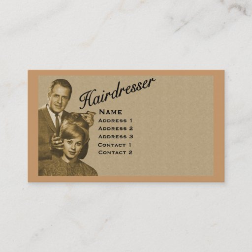 Customizable HAIRDRESSER - VERY PROFESSIONAL PROFILE CARD (3B) BUSINESS CARD