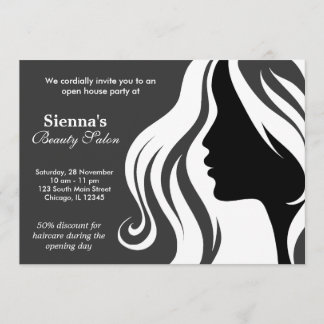 Hairdresser (White) Invitation