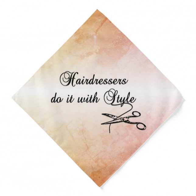 Hairdressers Do It With Style  Bandana (Front)