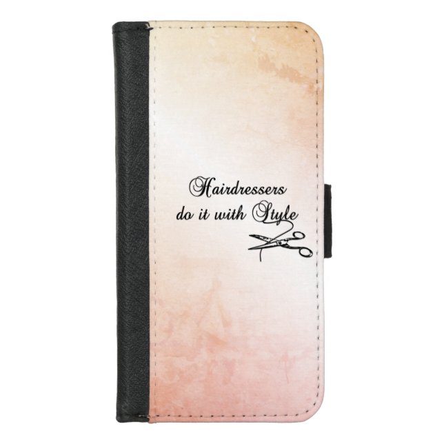 Hairdressers Do It With Style  iPhone Wallet Case (Front)