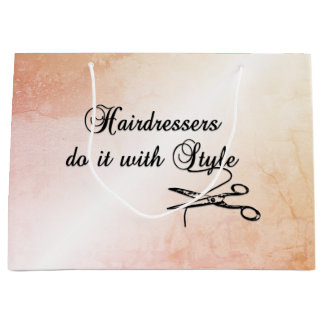 Hairdressers Do It With Style  Large Gift Bag