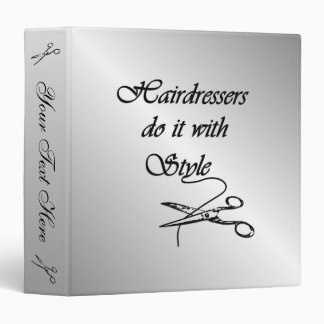 Hairdressers Do It With Style Personal Binder