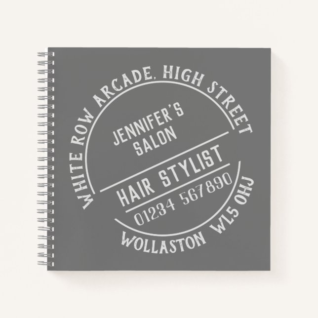 Hairdressers or Hair Salon Notebook (Front)