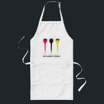 Hairdressing Apron<br><div class="desc">Cosmophoria - clothing and accesories for today's stylists! Hello... I am a hairdresser and I am addicted to chemicals apron Pink, black, and yellow</div>
