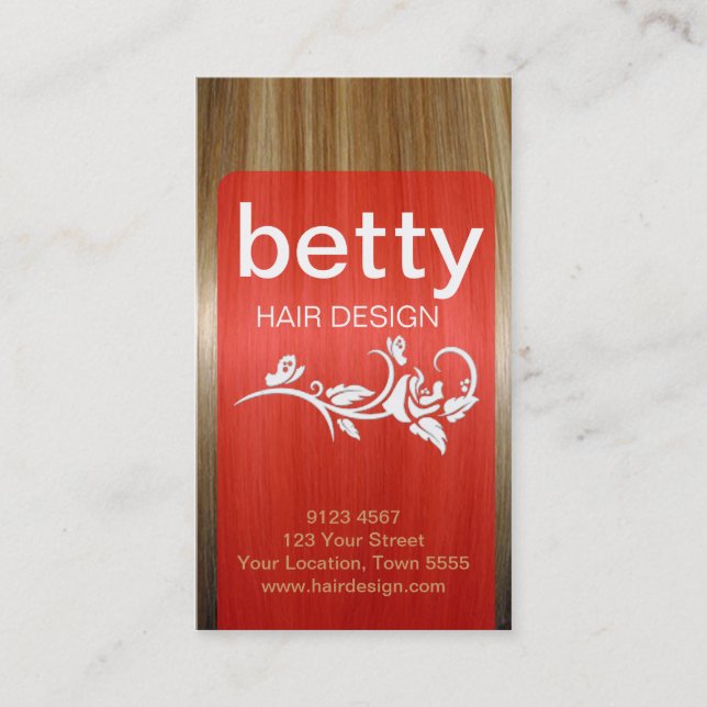 Hairdressing Business Card (Front)