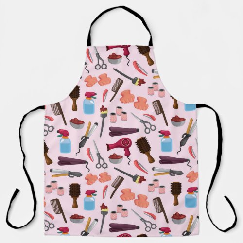 hairdressing KIT seamless pattern Apron