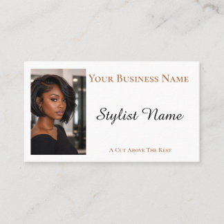 Hairdressing Template African-American Business Card