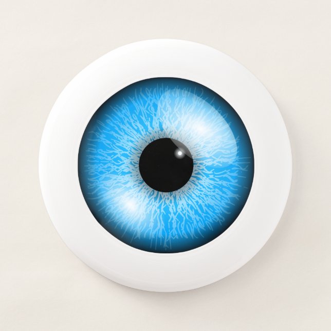 hairdressing with eye optics Wham-O frisbee (Front)