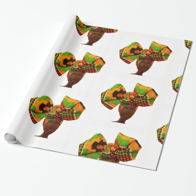 Hairitage Head Wrap Gift Wrap (Unrolled)