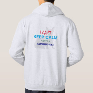 Hairless Bambino Cat Breed Funny Sayings Hoodie